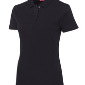 JB's Ladies Interlock Polo Black 8