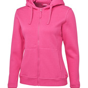 JB's LADIES FULL ZIP FLEECY HOODIE