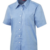 JB's Ladies S/S Fine Chambray Shirt Charcoal 8