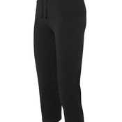 C of C Ladies 3/4 Gym Pant Black 8