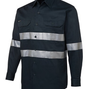 JB's L/S 190G WORK SHIRT WITH REFLECTIVE TAPE