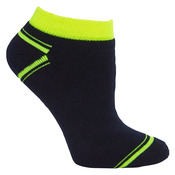 JB's Ankle Sock (3 Pack) Black/Lime KING